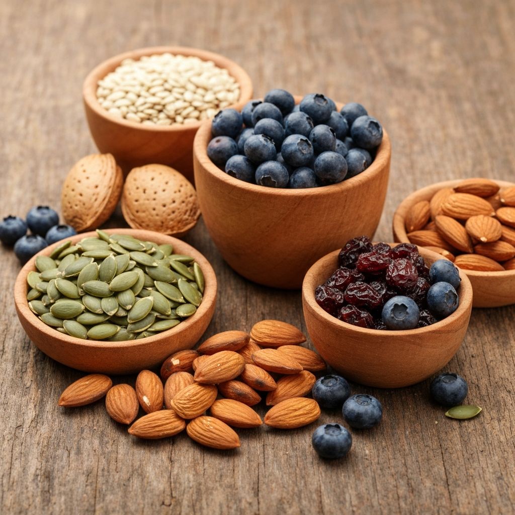 Diófélékek és magvak - cink és zsírsav forrás